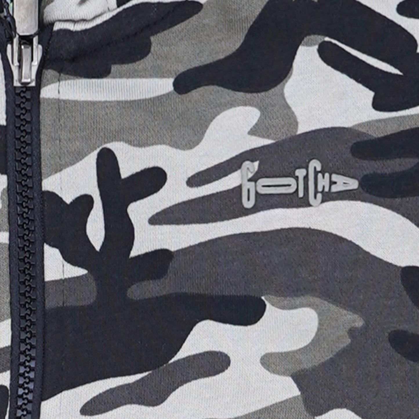 PaulJr MNG Sweat Avec Capuche Camouflage Zippe