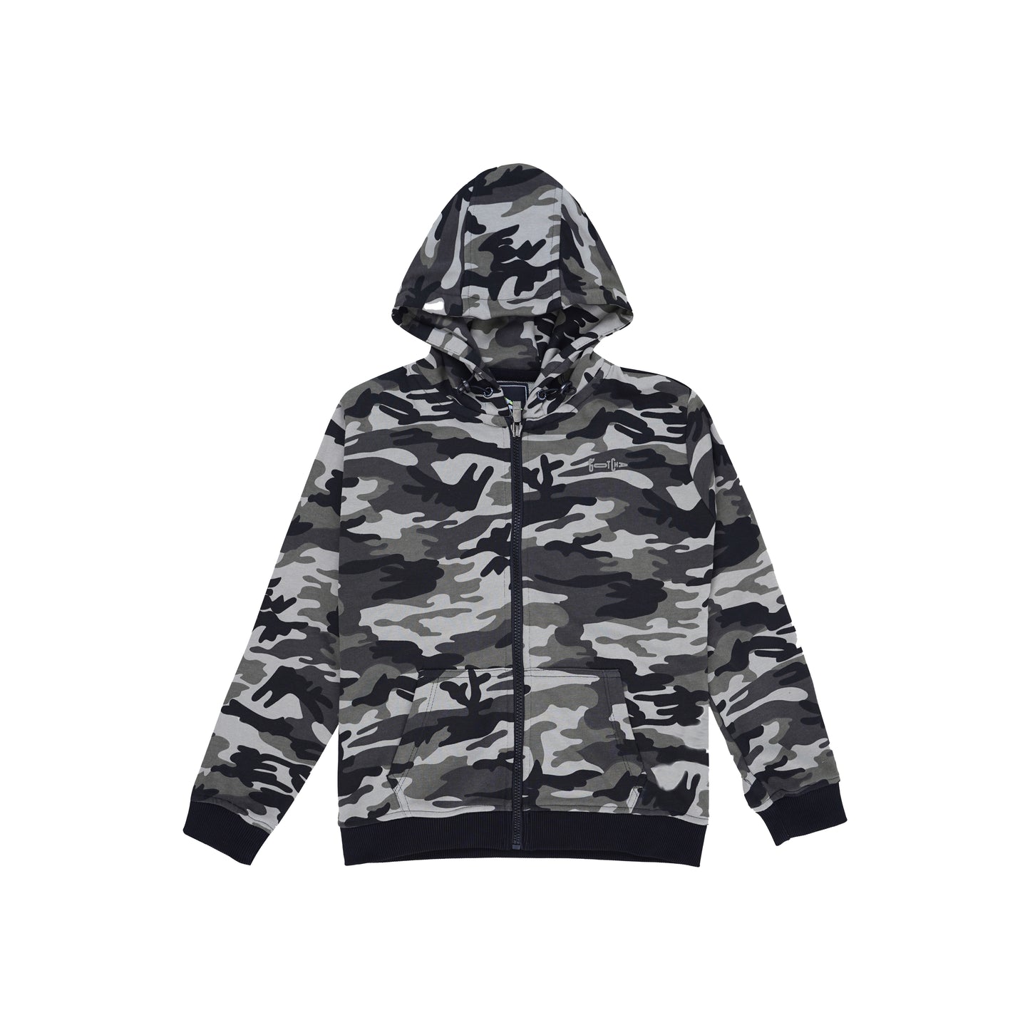PaulJr MNG Sweat Avec Capuche Camouflage Zippe