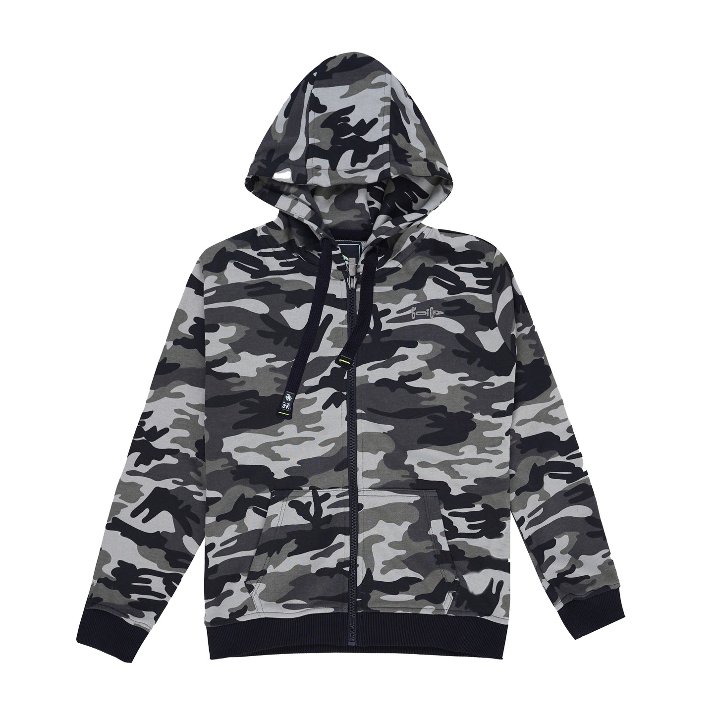Paul MNG Sweat Avec Capuche Camouflage Zippe