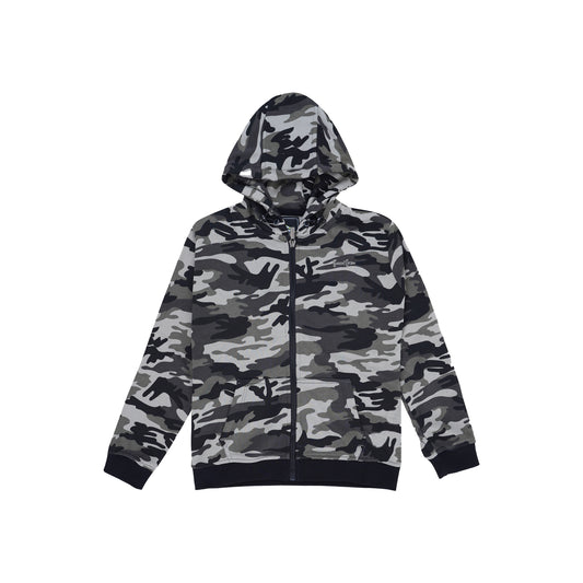 PaulJr MNG Sweat Avec Capuche Camouflage Zippe